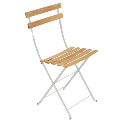 Pre-owned Fermob - Bistro Natural Folding Chair - Clay Grey - Set Of 2 Chairs In Gray