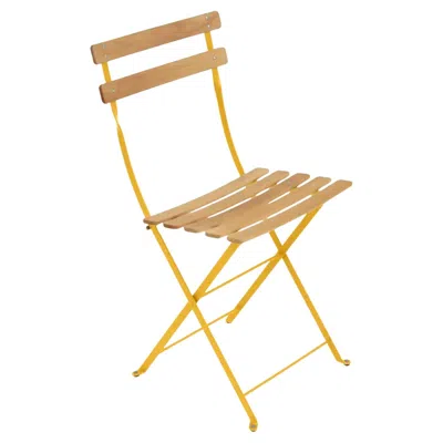Pre-owned Fermob - Bistro Natural Folding Chair - Honey - Set Of 2 Chairs In Brown