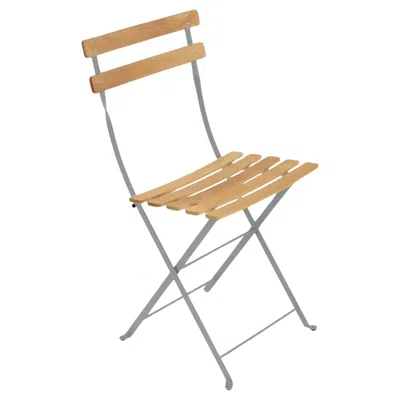 Pre-owned Fermob - Bistro Natural Folding Chair - Lapilli Grey - Set Of 2 Chairs In Gray