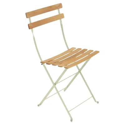 Pre-owned Fermob - Bistro Natural Folding Chair - Willow Green - Set Of 2 Chairs