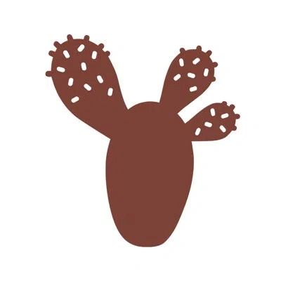 Fermob Bouquet Sauvage Cactus Trivet In Red Ochre