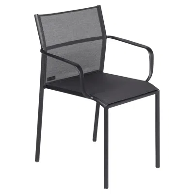 Pre-owned Fermob - Cadiz Armchair (chair With Arms) - Stereo Acapulco - Set Of 2 Chairs In Gray