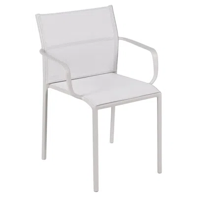 Pre-owned Fermob - Cadiz Armchair (chair With Arms) - Stereo Clay Grey - Set Of 2 Chairs In Gray