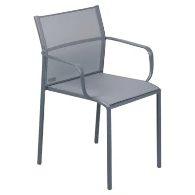Pre-owned Fermob - Cadiz Armchair (chair With Arms) - Stereo Storm Grey - Set Of 2 Chairs In Gray