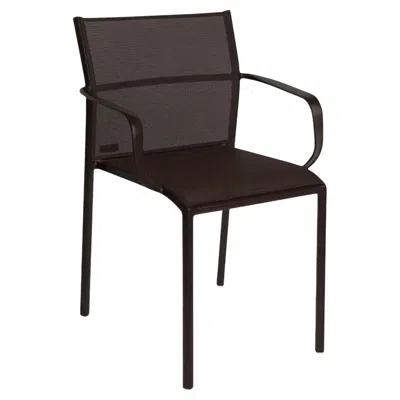 Pre-owned Fermob - Cadiz Armchair (chair With Arms) - Tonka - Set Of 2 Chairs In Black