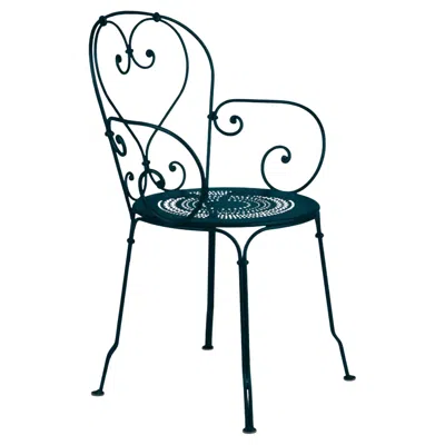 Pre-owned Fermob Chair With Arms  - 1900 Armchair - Acapulco Blue