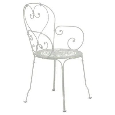 Pre-owned Fermob Chair With Arms  - 1900 Armchair - Clay Grey In Gray