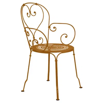 Pre-owned Fermob Chair With Arms  - 1900 Armchair - Gingerbread In Brown