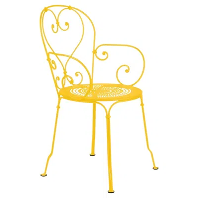 Pre-owned Fermob Chair With Arms  - 1900 Armchair - Honey In Orange