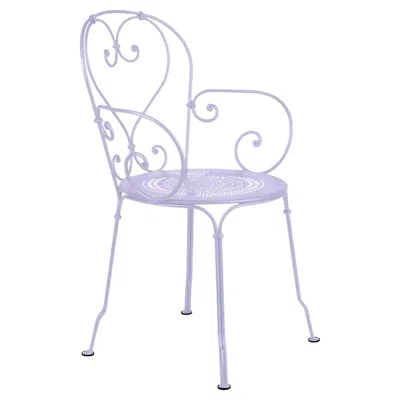 Pre-owned Fermob Chair With Arms  - 1900 Armchair - Marshmallow In Purple