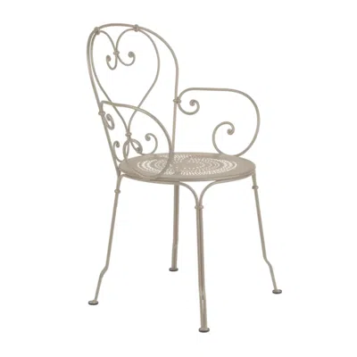 Pre-owned Fermob Chair With Arms  - 1900 Armchair - Nutmeg In Gray