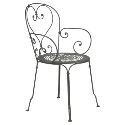 Pre-owned Fermob Chair With Arms  - 1900 Armchair - Rosemary In Gray