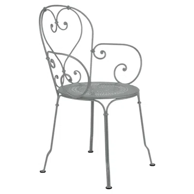 Pre-owned Fermob Chair With Arms  - 1900 Armchair - Storm Grey In Gray