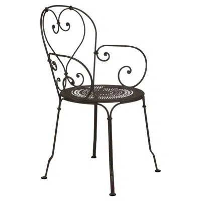 Pre-owned Fermob Chair With Arms  - 1900 Armchair - Tonka In Black