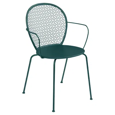 Pre-owned Fermob Chair With Arms  - Lorette Armchair - Storm Grey In Gray