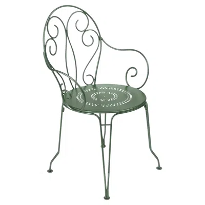 Pre-owned Fermob Chair With Arms  - Montmartre Armchair - Cactus In Gray