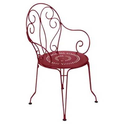 Pre-owned Fermob Chair With Arms  - Montmartre Armchair - Chili In Brown