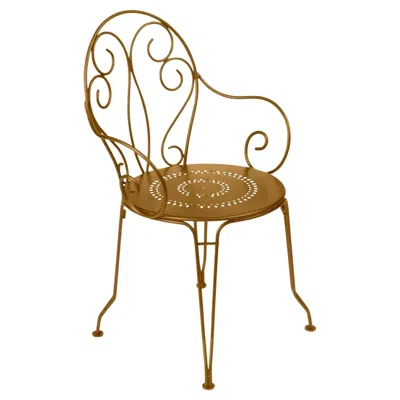 Pre-owned Fermob Chair With Arms  - Montmartre Armchair - Gingerbread In Brown