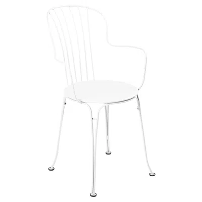 Pre-owned Fermob Chair With Arms  - Opéra+ Armchair - Cotton White