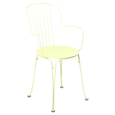 Pre-owned Fermob Chair With Arms  - Opéra+ Armchair - Frosted Lemon In White