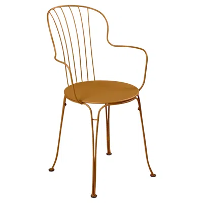 Pre-owned Fermob Chair With Arms  - Opéra+ Armchair - Gingerbread In Brown