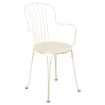 Pre-owned Fermob Chair With Arms  - Opéra+ Armchair - Latte Beige In Brown