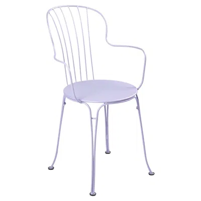 Pre-owned Fermob Chair With Arms  - Opéra+ Armchair - Marshmallow In Purple