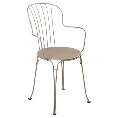 Pre-owned Fermob Chair With Arms  - Opéra+ Armchair - Nutmeg In Sand