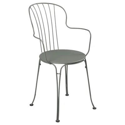 Pre-owned Fermob Chair With Arms  - Opéra+ Armchair - Rosemary In Gray