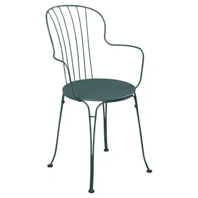 Pre-owned Fermob Chair With Arms  - Opéra+ Armchair - Storm Grey In Gray