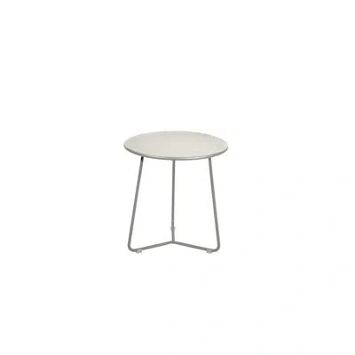 Fermob Cocotte Powder Coated Steel Side Table In Cotton