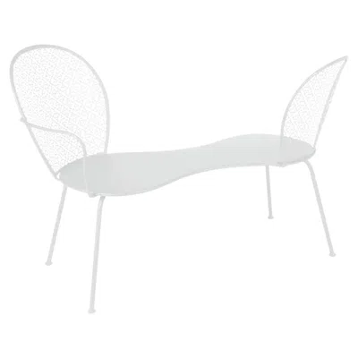 Pre-owned Fermob Conversation Bench  Lorette Design Frédéric Sofia - Cotton White