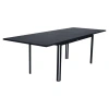 Fermob Costa Extendable Aluminum Dining Table In Black