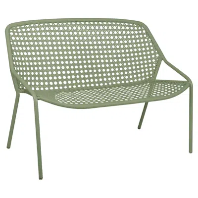 Pre-owned Fermob - Croisette 2-seater Bench - Cactus In Gray