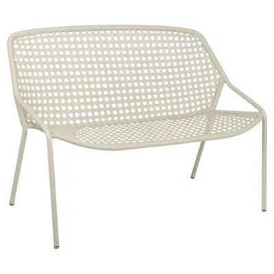 Pre-owned Fermob - Croisette 2-seater Bench - Clay Grey In Gray