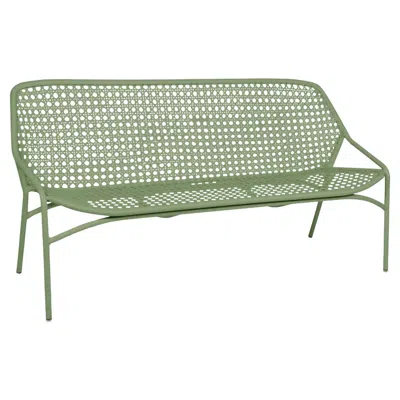 Pre-owned Fermob - Croisette 3-seater Xl Bench - Cactus In Gray