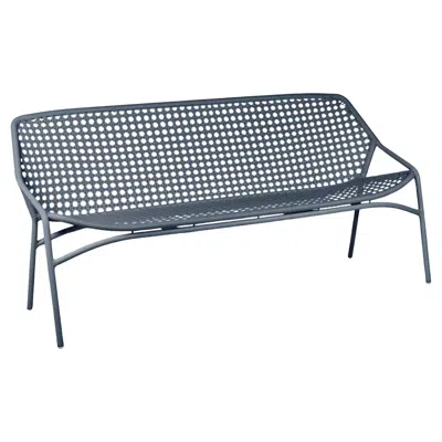 Pre-owned Fermob - Croisette 3-seater Xl Bench - Storm Grey In Gray