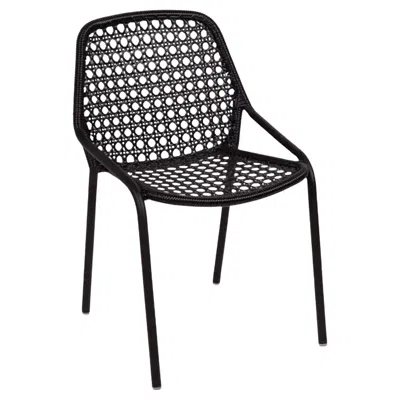 Pre-owned Fermob - Croisette Chair - Liquorice - Set 2 Chairs In Black