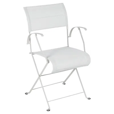 Pre-owned Fermob - Dune Premium Armchair - Stereo Clay Grey In Gray