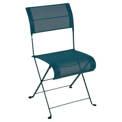 Pre-owned Fermob - Dune Premium Chair - Stereo Acapulco Blue - Set Of 2 Chairs