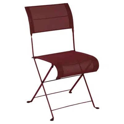 Pre-owned Fermob - Dune Premium Chair - Stereo Black Cherry - Set Of 2 Chairs