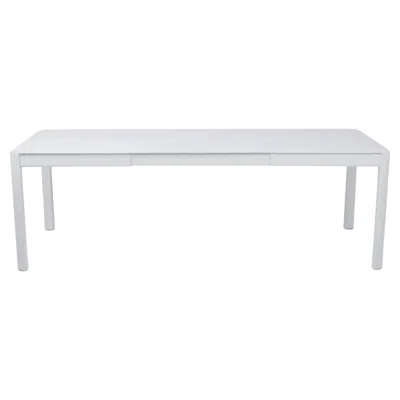 Pre-owned Fermob Extensible Outdoor Table  Ribambelle 149/234 Cm 58.7/92.1 In Cotton White