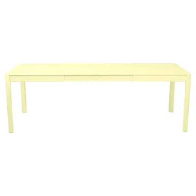 Pre-owned Fermob Extensible Outdoor Table  Ribambelle 149/234 Cm 58.7/92.1 In Frosted Lemon In Yellow