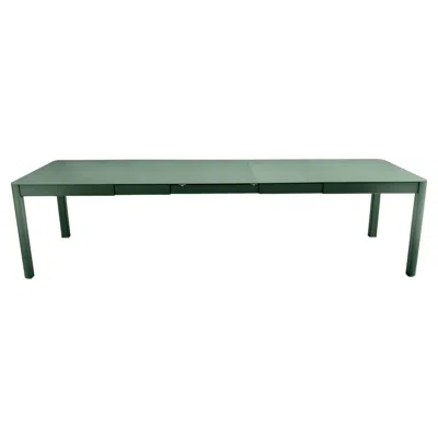 Pre-owned Fermob Extensible Outdoor Table  Ribambelle Xl 149/299 Cm 59/118 In Cedar Green
