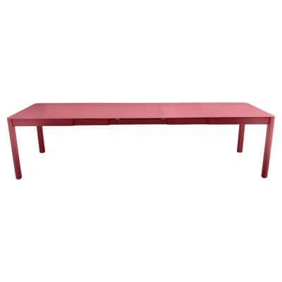 Pre-owned Fermob Extensible Outdoor Table  Ribambelle Xl 149/299 Cm 59/118 In Chili In Pink