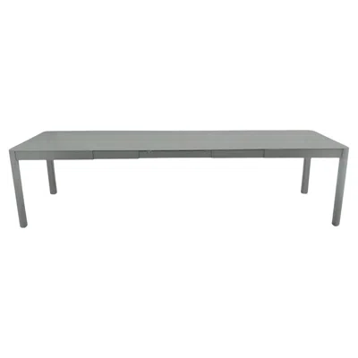 Pre-owned Fermob Extensible Outdoor Table  Ribambelle Xl 149/299 Cm 59/118 In Lapilli Grey In Gray
