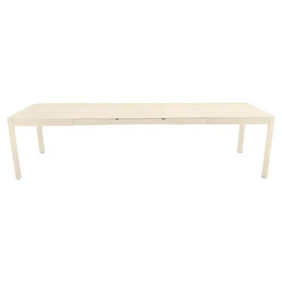 Pre-owned Fermob Extensible Outdoor Table  Ribambelle Xl 149/299 Cm 59/118 In Latte Beige In Brown