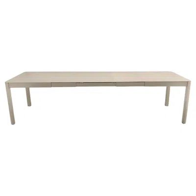 Pre-owned Fermob Extensible Outdoor Table  Ribambelle Xl 149/299 Cm 59/118 In Nutmeg In Sand