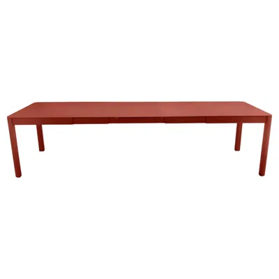 Pre-owned Fermob Extensible Outdoor Table  Ribambelle Xl 149/299 Cm 59/118 In Red Ochre