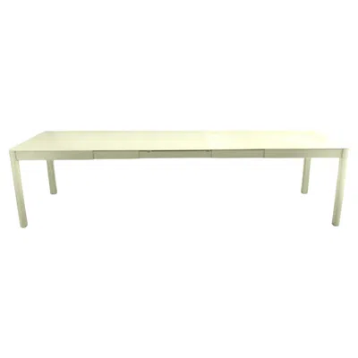 Pre-owned Fermob Extensible Outdoor Table  Ribambelle Xl 149/299 Cm 59/118 In Willow Green